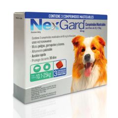 NEXGARD CAJA 3 UNID 10-25 KG