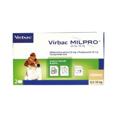 MILPRO PERRO 0.5 A 10KG X 2 COMP