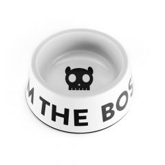 ZEEDOG IM THE BOSS BOWL WHITE SMALL